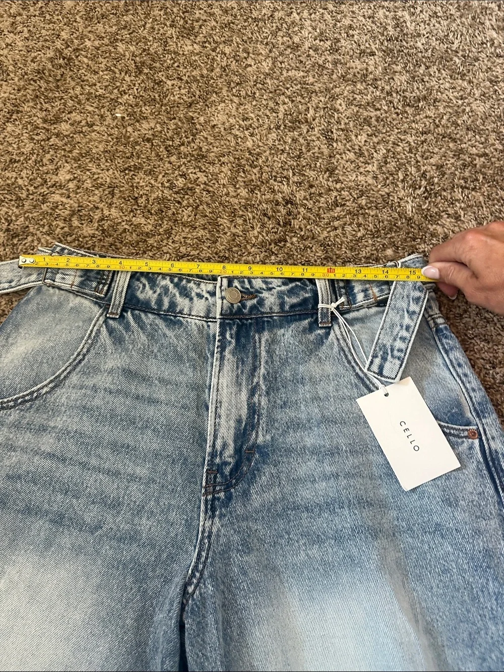 Cello distressed Blue Denim Bermuda Shorts